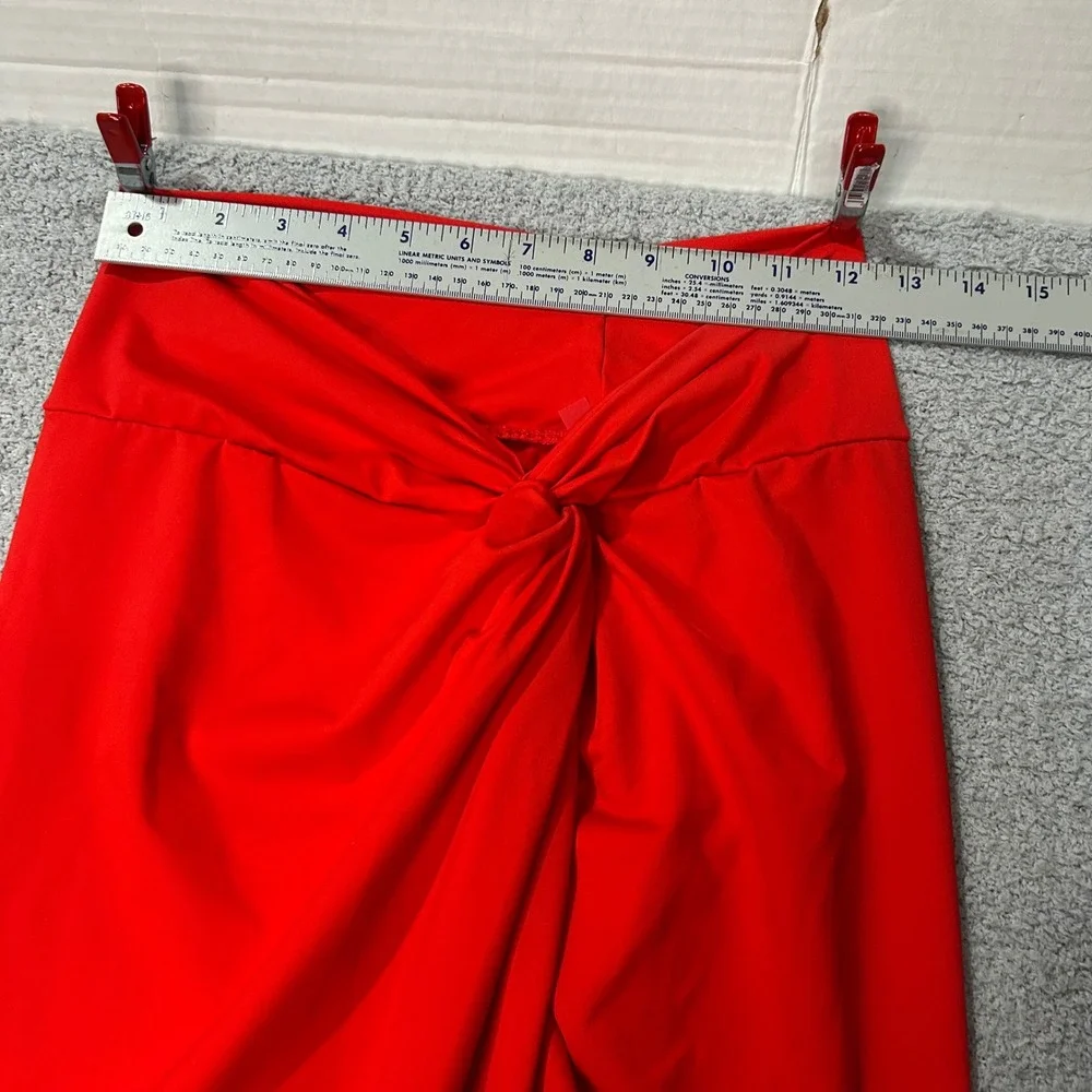 SKIMS Swim Sarong Skirt Twist Front XS Red Resort Beach Coverup